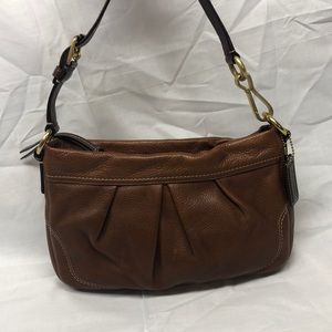 Leather coach purse